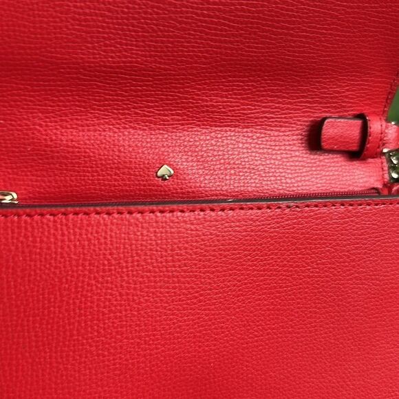 Kate Spade genuine leather Sylvia chain wallet crossbody handbag purse like new - Picture 10 of 12
